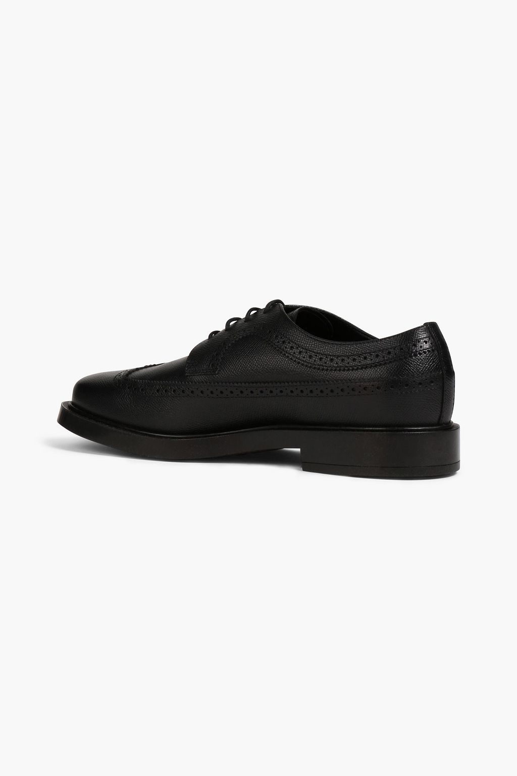 TOD'S Perforated textured-leather brogues