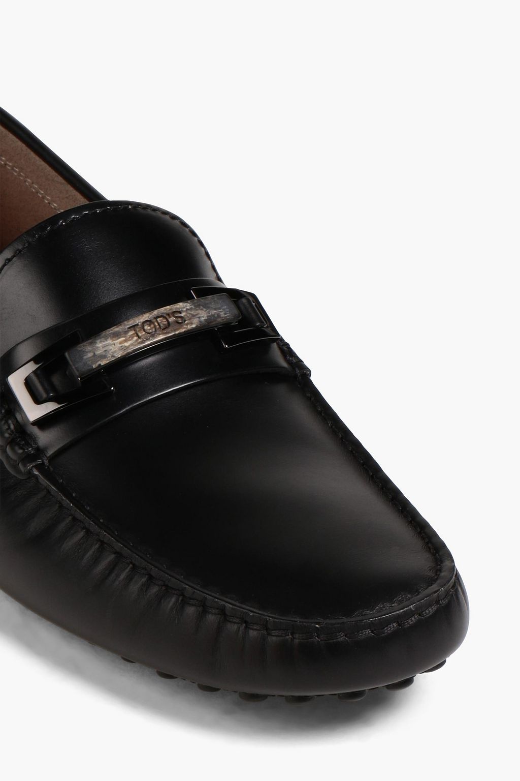 TOD'S Gommino embellished leather driving shoes