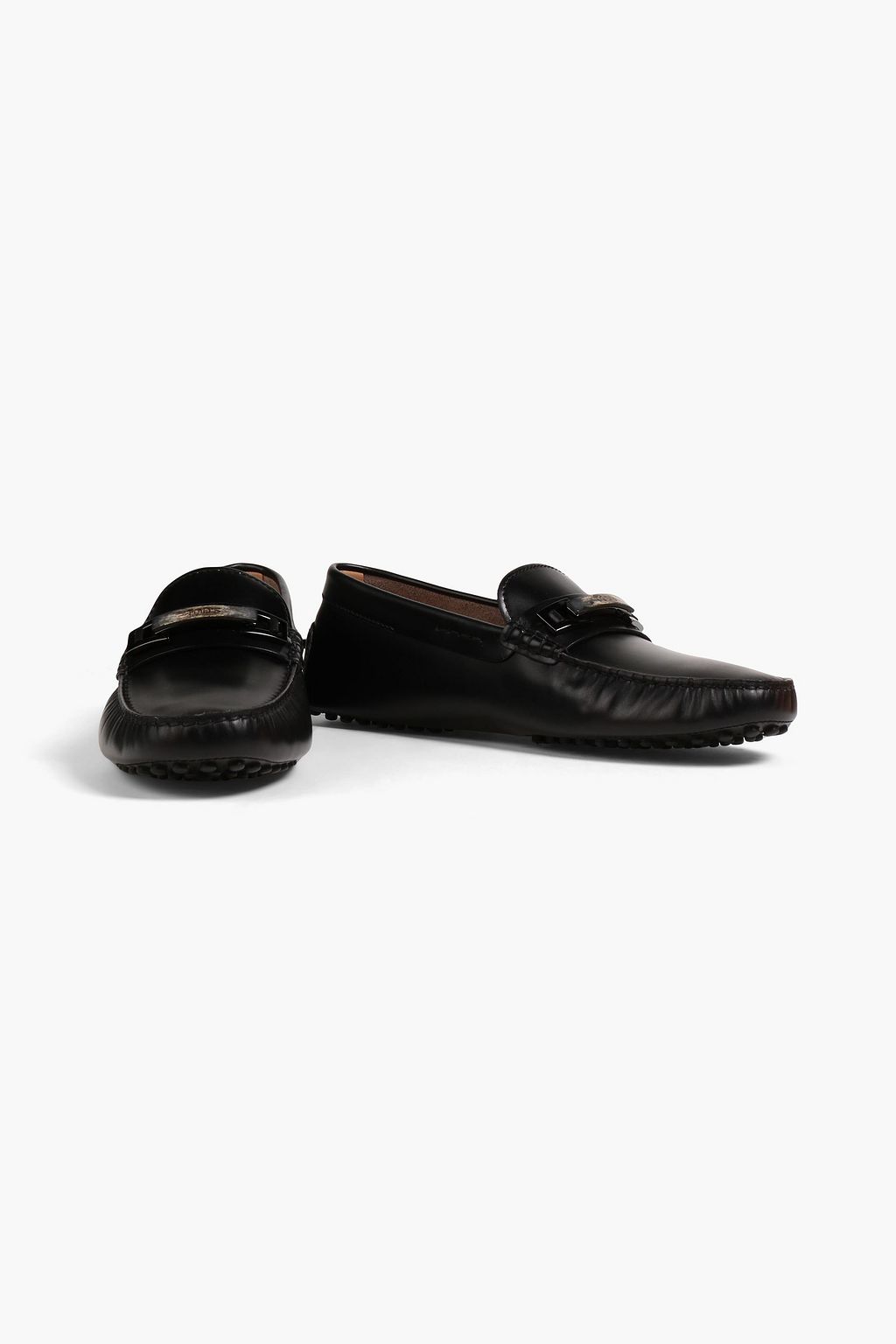 TOD'S Gommino embellished leather driving shoes