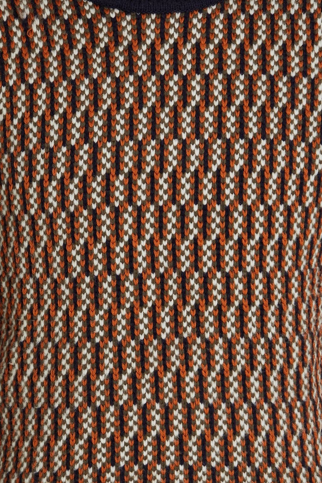 MAISON KITSUNÉ Jacquard-knit wool-blend sweater