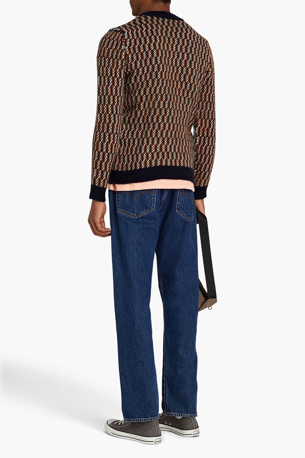 MAISON KITSUNÉ Jacquard-knit wool-blend sweater