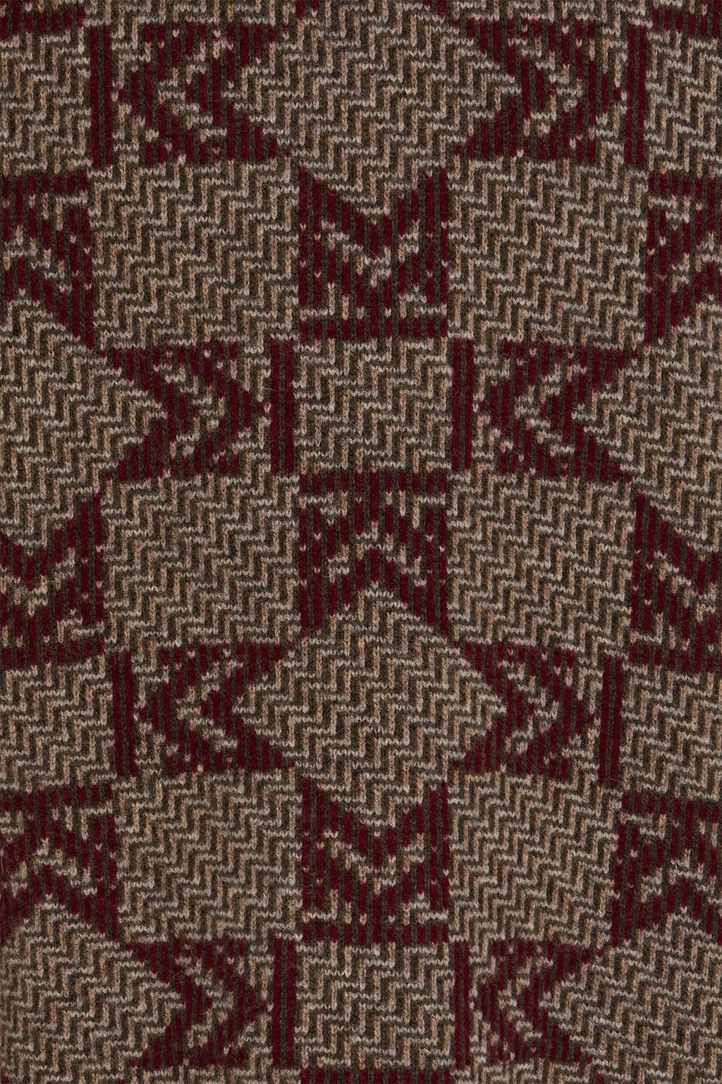 MAISON KITSUNÉ Jacquard-knit wool sweater