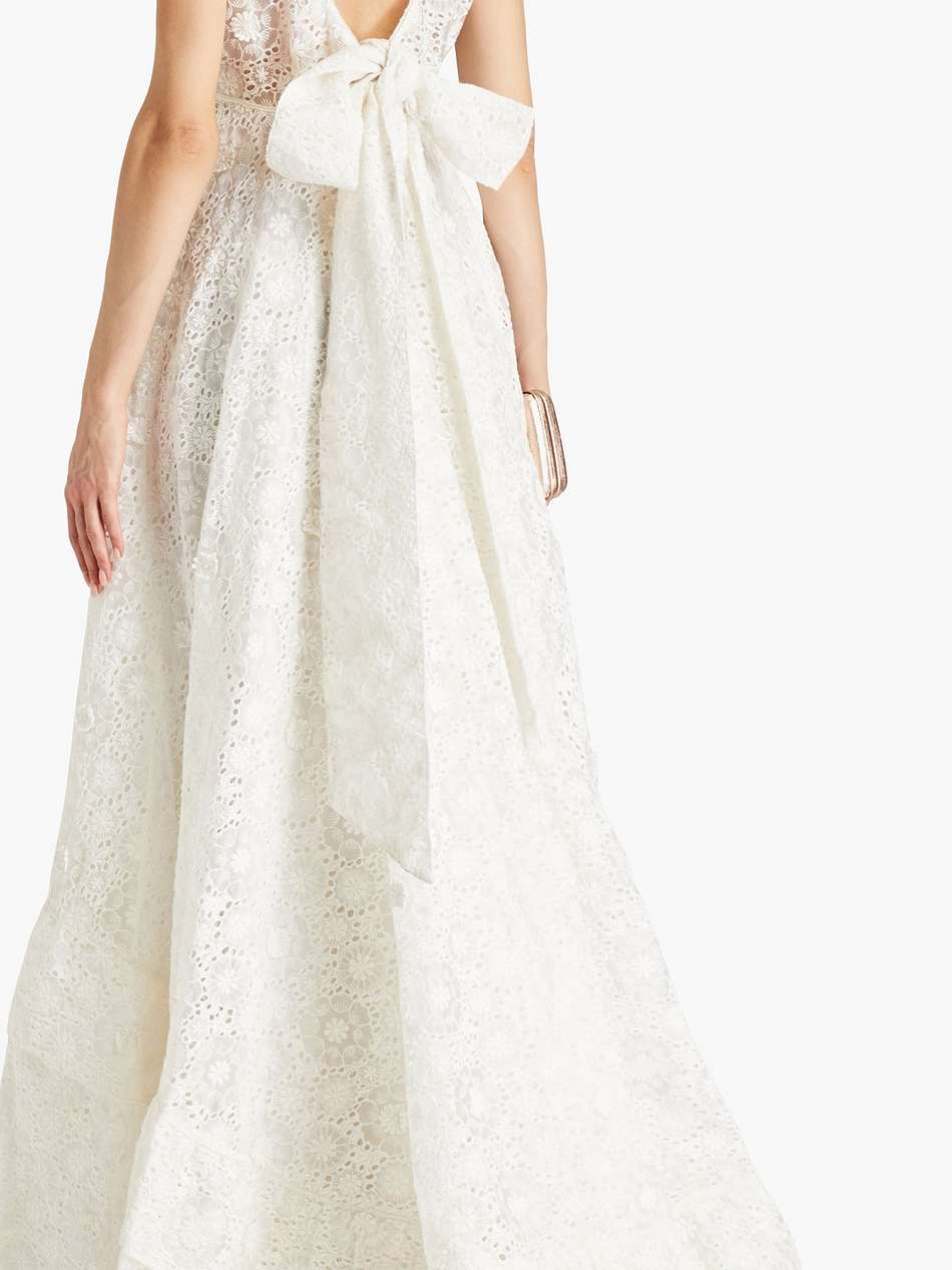 devyn broderie anglaise organza gown