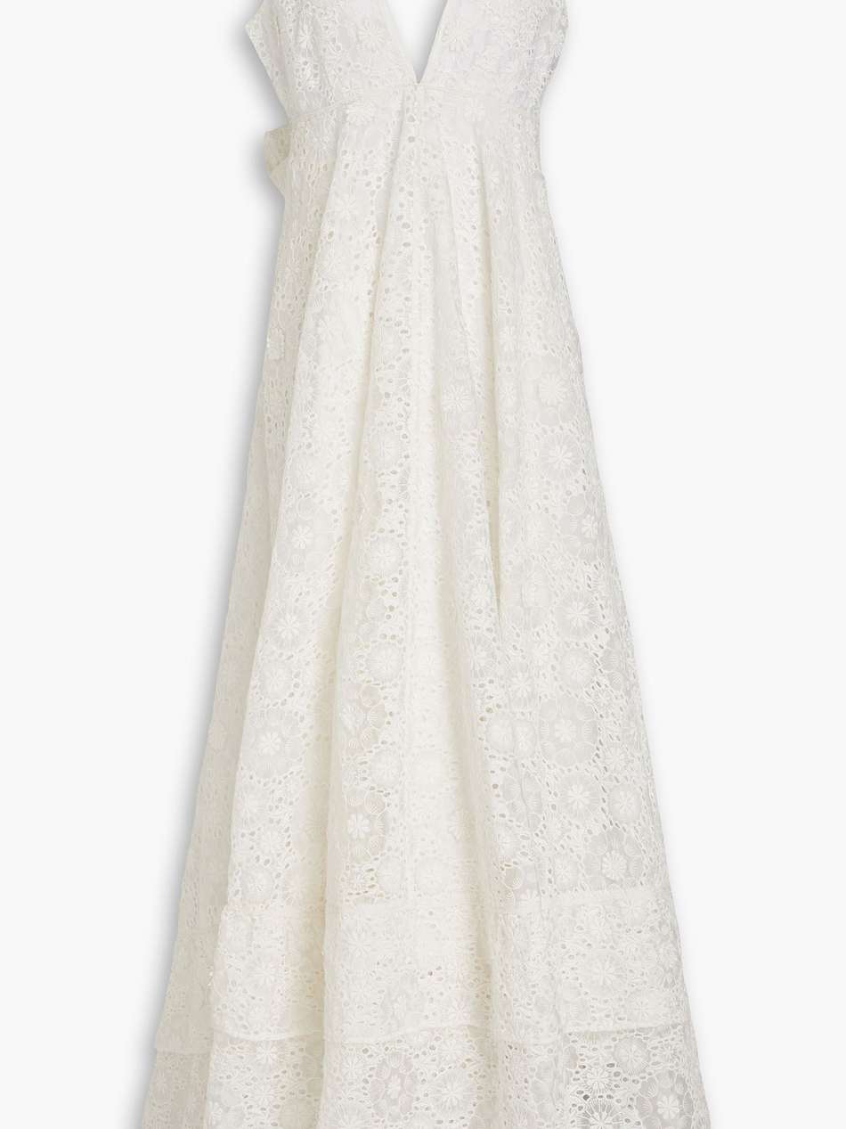 devyn broderie anglaise organza gown
