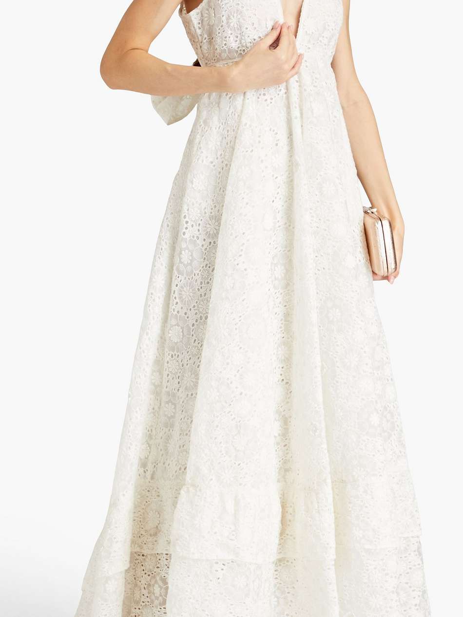 devyn broderie anglaise organza gown