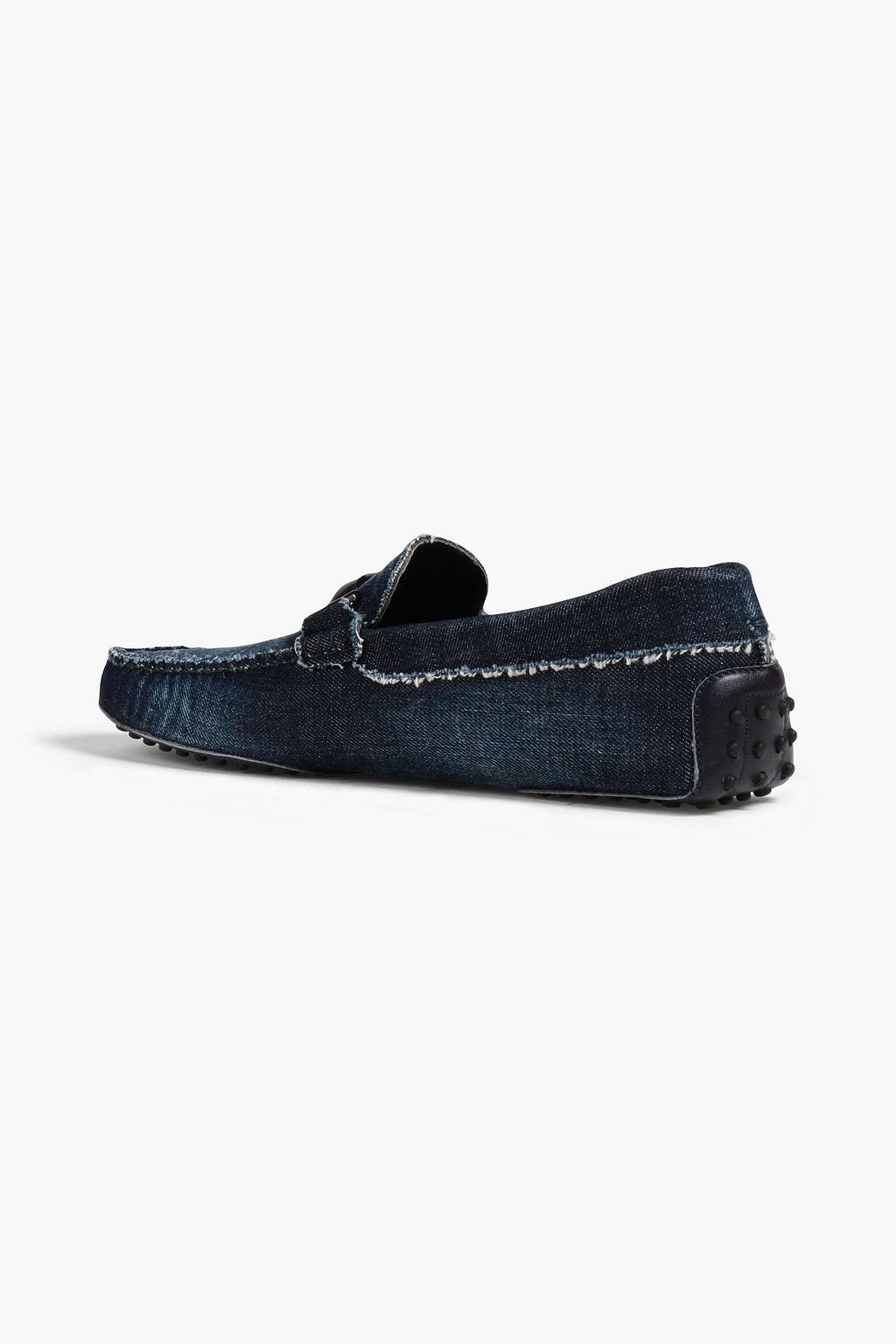 TOD'S Double T denim driving shoes