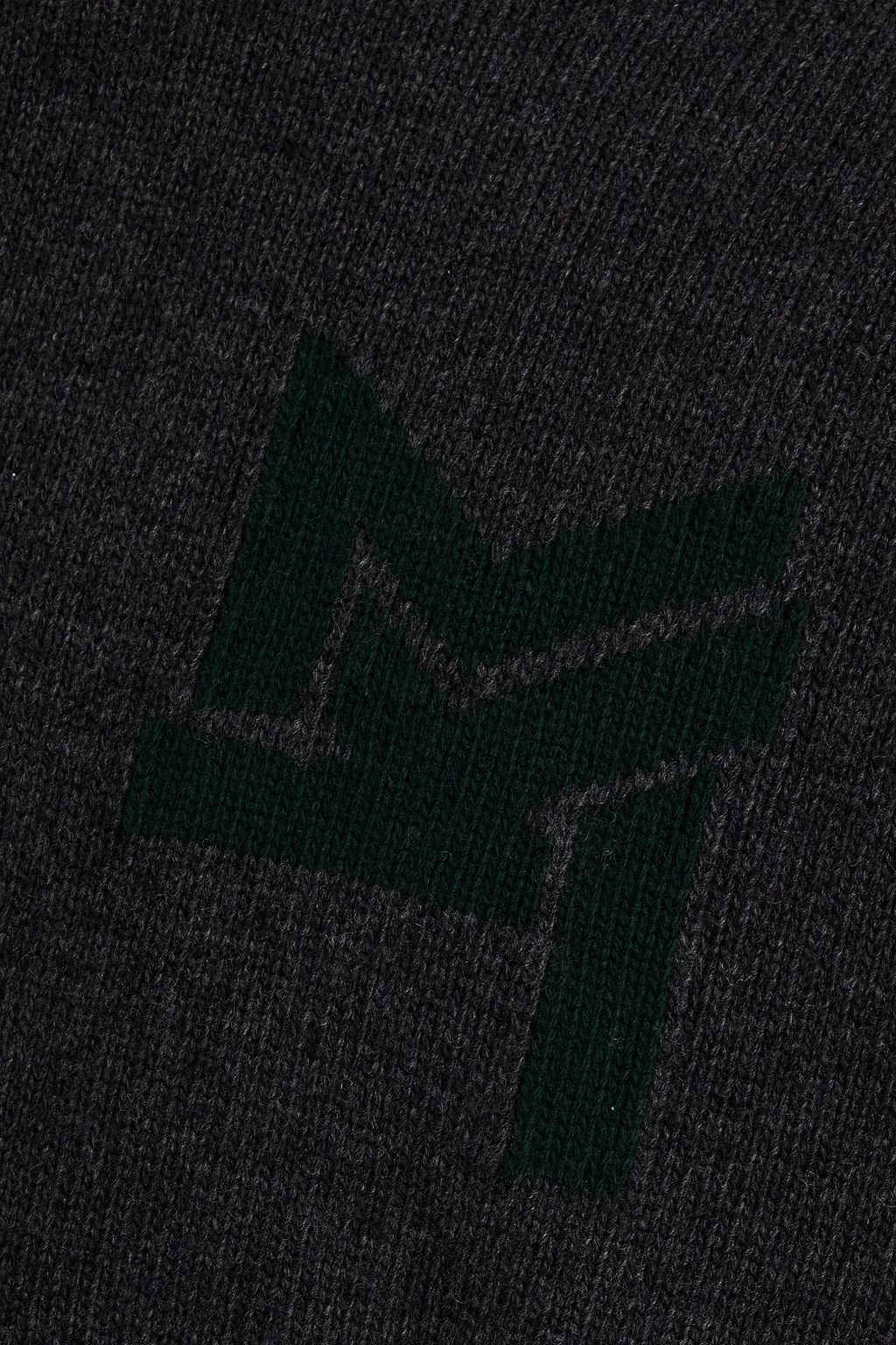 MAISON KITSUNÉ Mélange wool turtleneck sweater