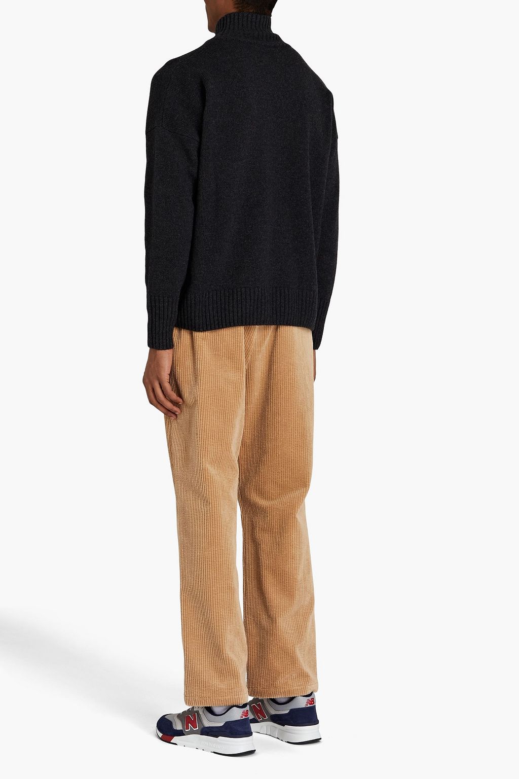 MAISON KITSUNÉ Mélange wool turtleneck sweater