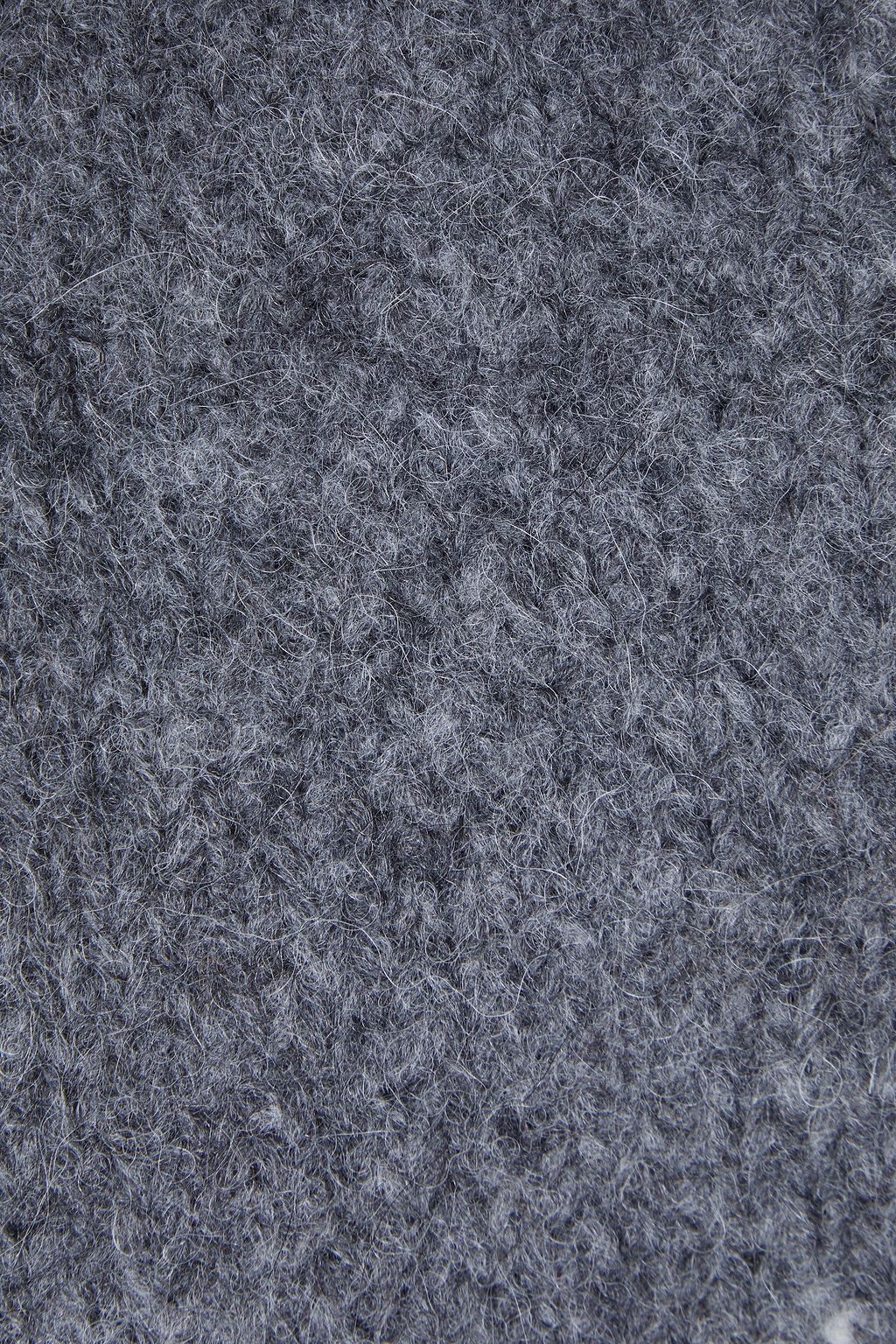 MAISON KITSUNÉ Brushed knitted scarf
