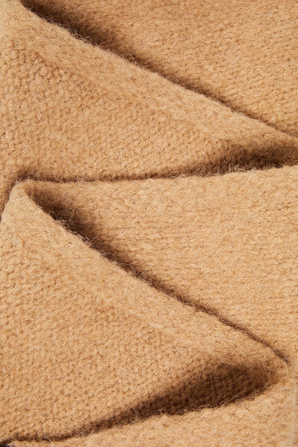 MAISON KITSUNÉ Brushed knitted scarf