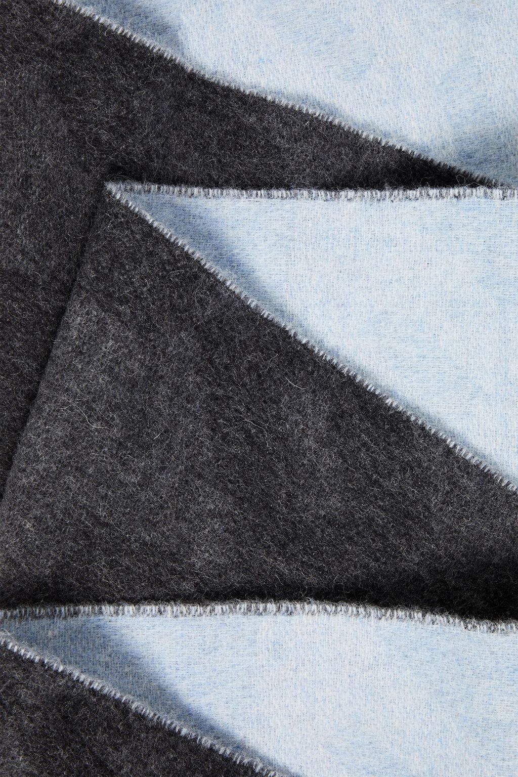 MAISON KITSUNÉ Jacquard-knit wool-blend scarf