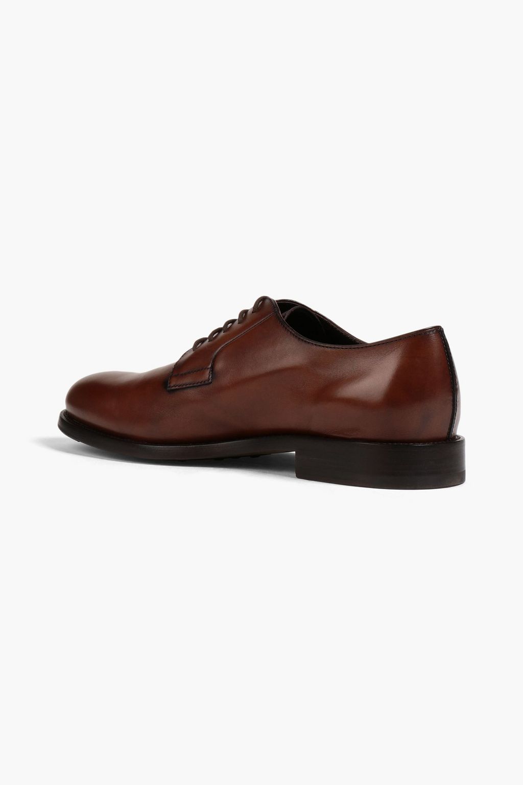 TOD'S Burnished leather derby shoes