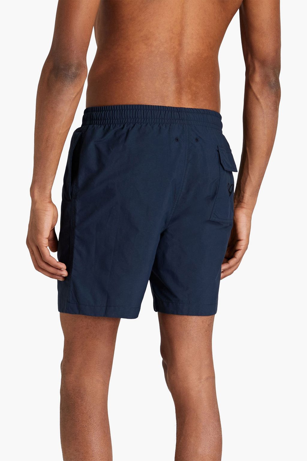MAISON KITSUNÉ Mittellange Badeshorts mit Stickereien