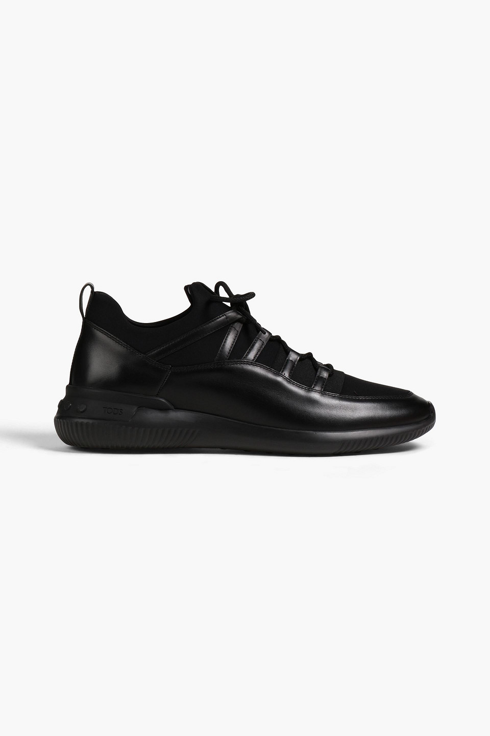 Leather and neoprene sneakers