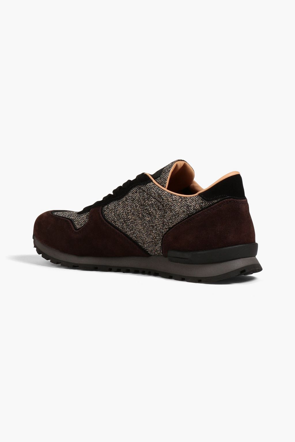 TOD'S Suede and jacquard sneakers