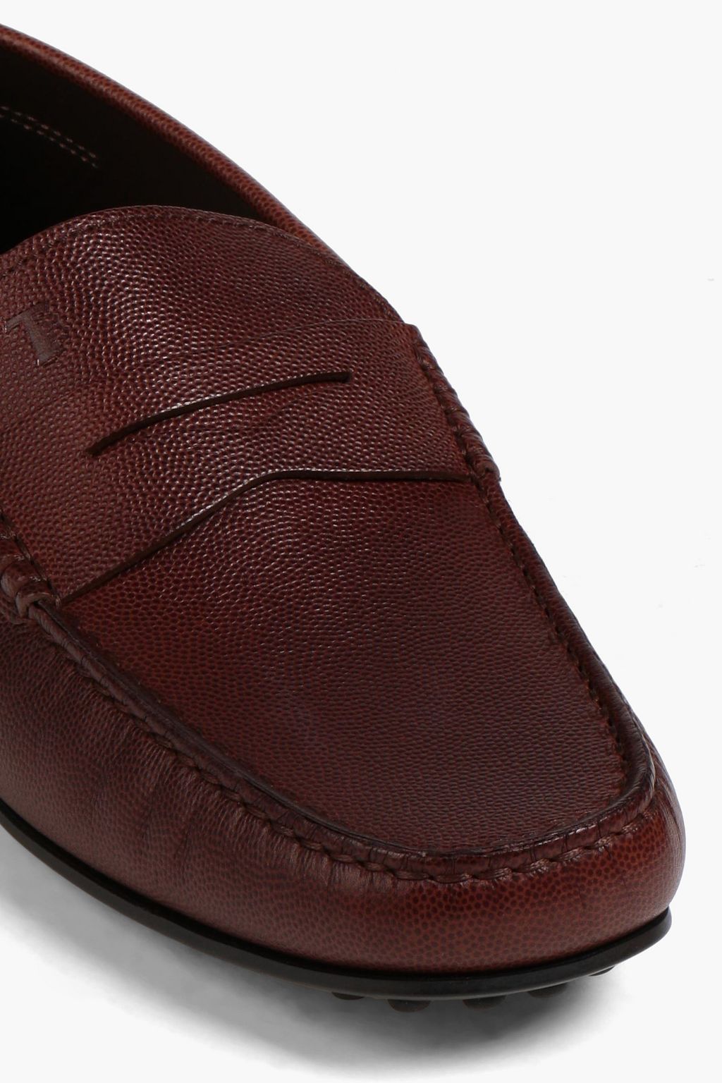 TOD'S Textured-leather driving shoes