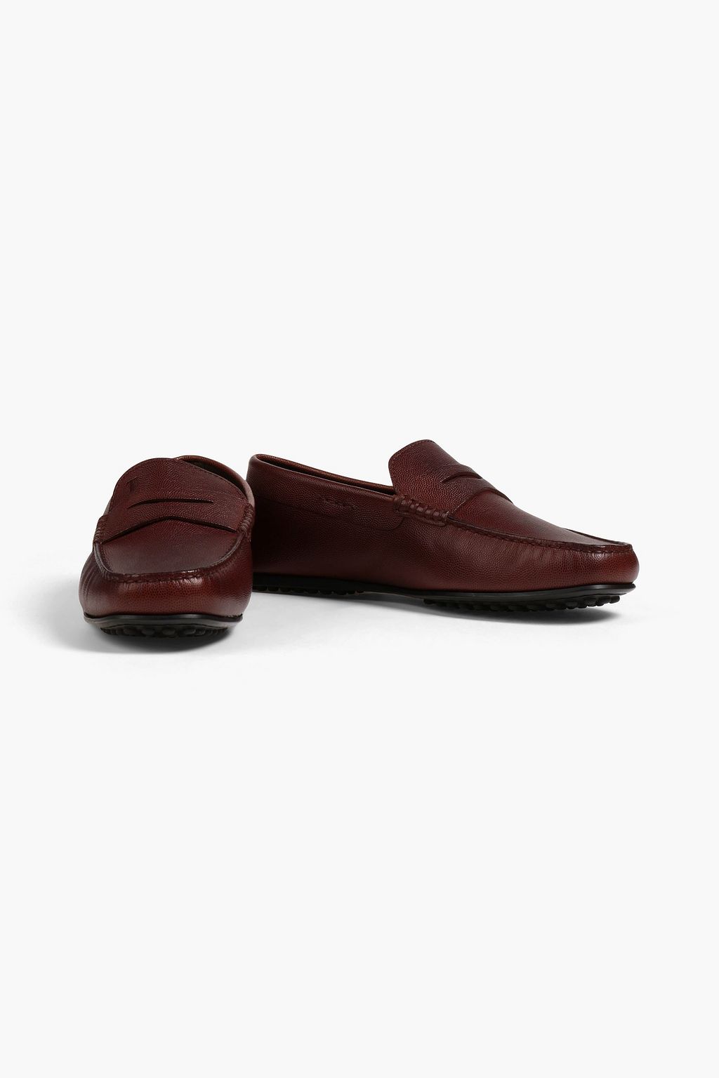 TOD'S Textured-leather driving shoes