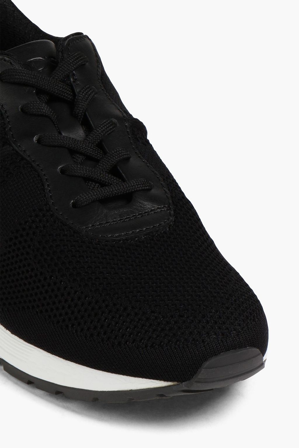 TOD'S Leather and mesh sneakers