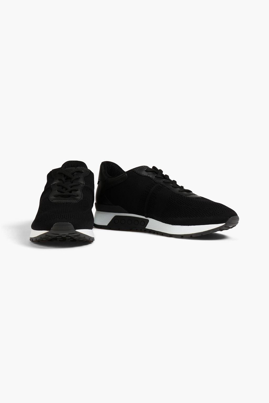 TOD'S Leather and mesh sneakers