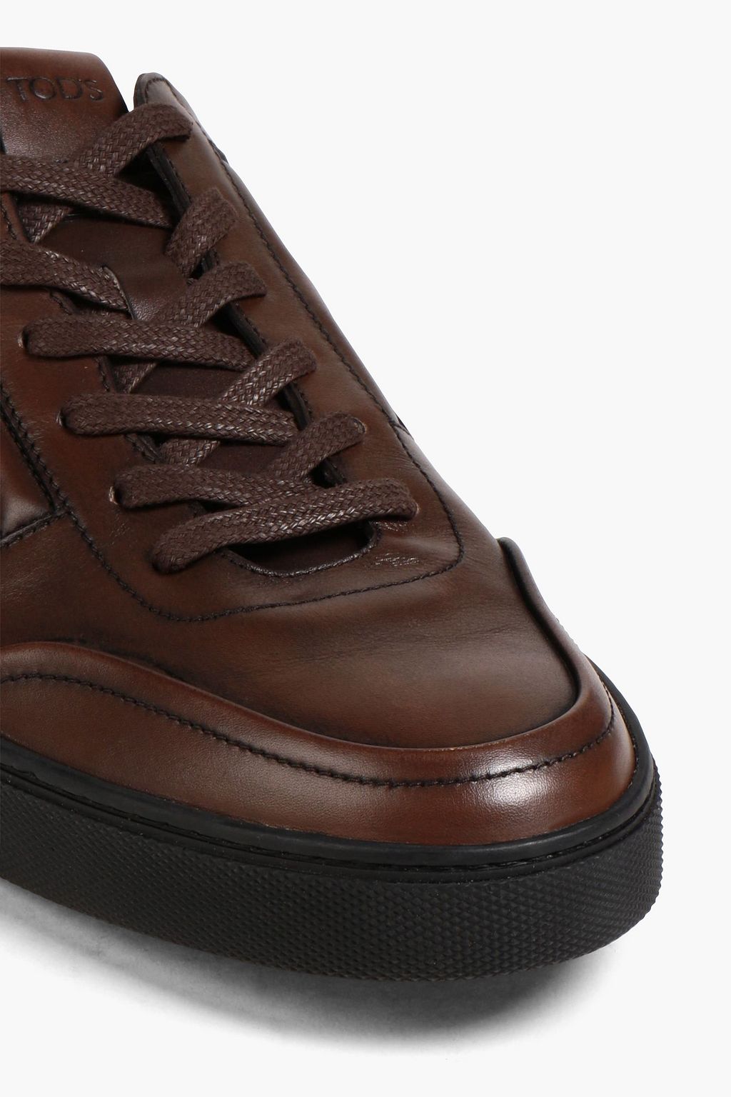 TOD'S Burnished leather sneakers