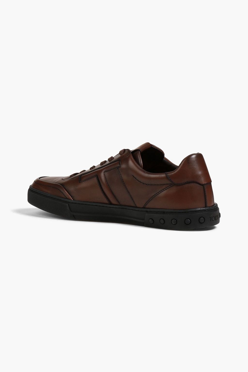 TOD'S Burnished leather sneakers
