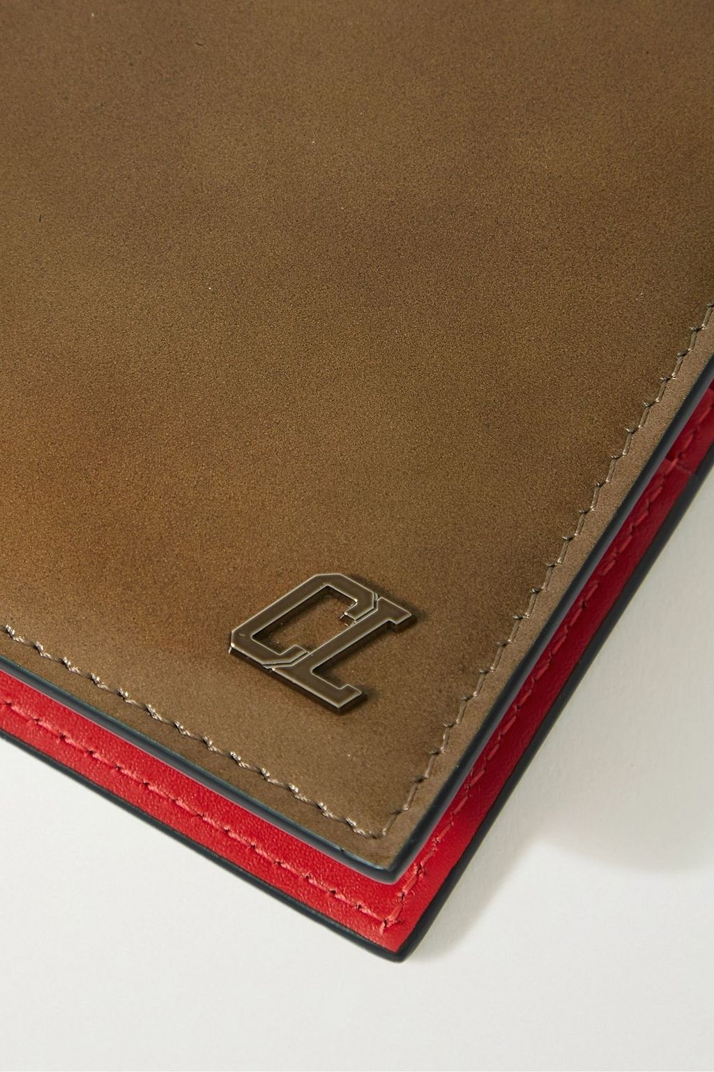 CHRISTIAN LOUBOUTIN Logo-appliquéd leather wallet