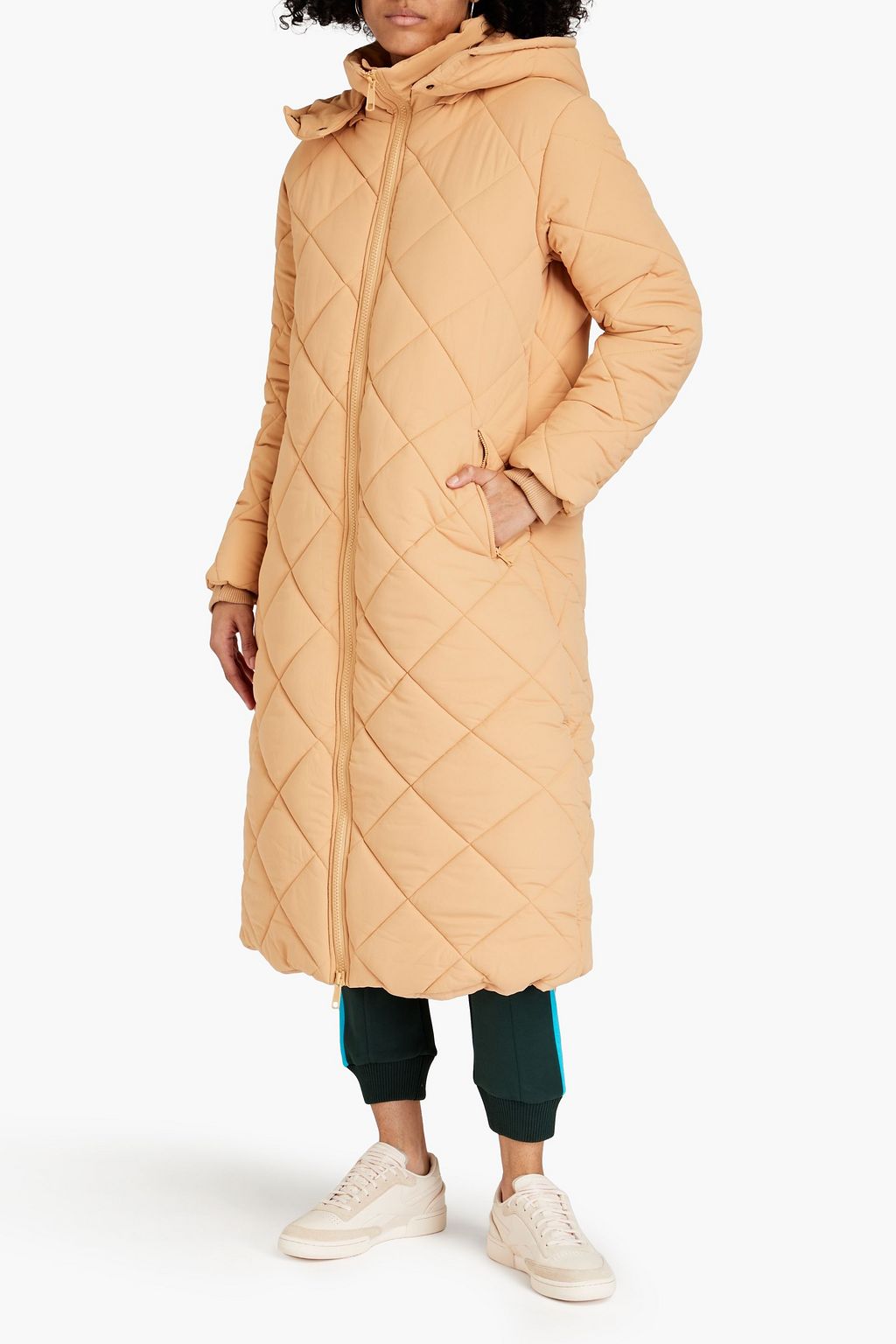 THE UPSIDE Tania quilted shell hooded coat