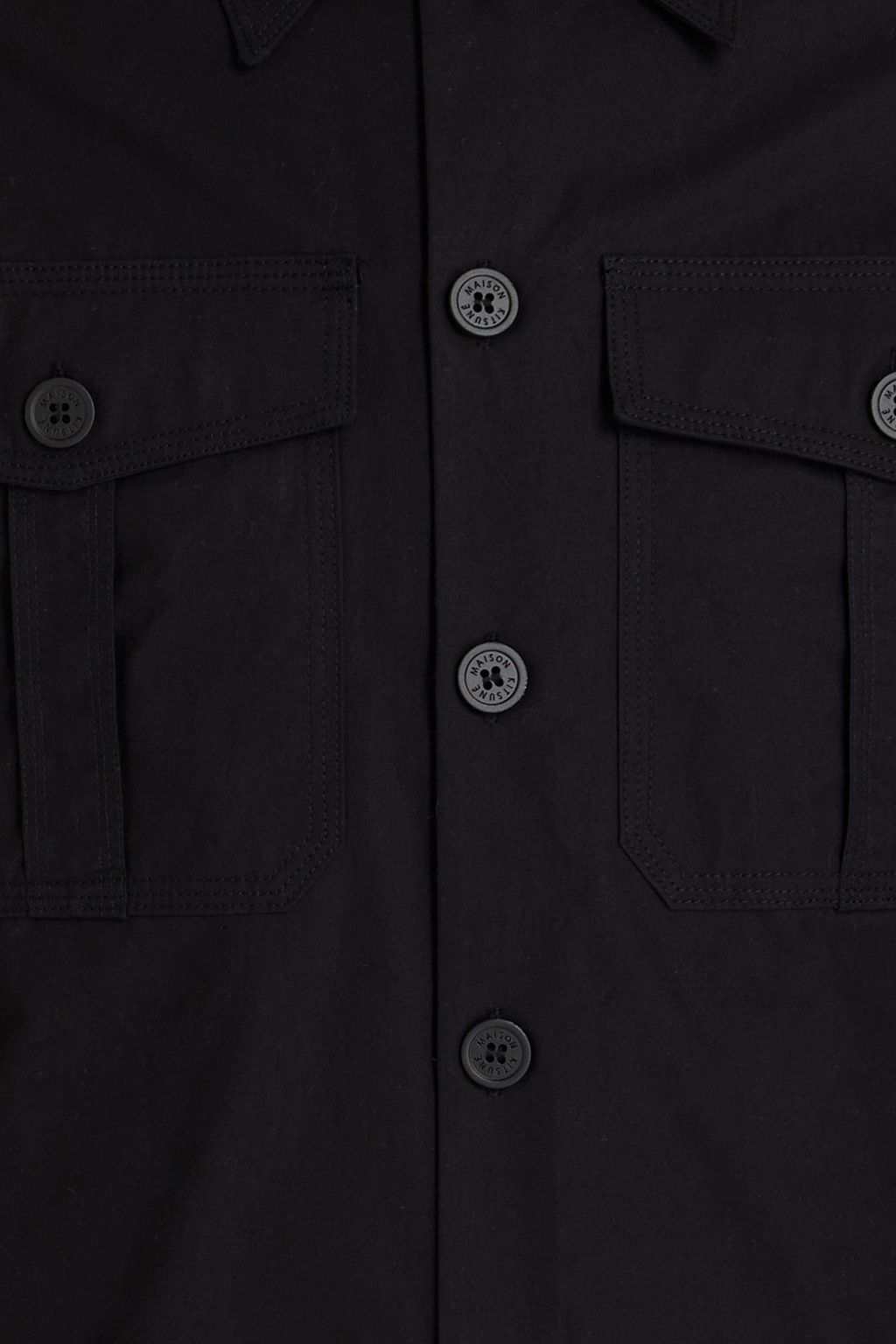 MAISON KITSUNÉ Cotton-poplin shirt
