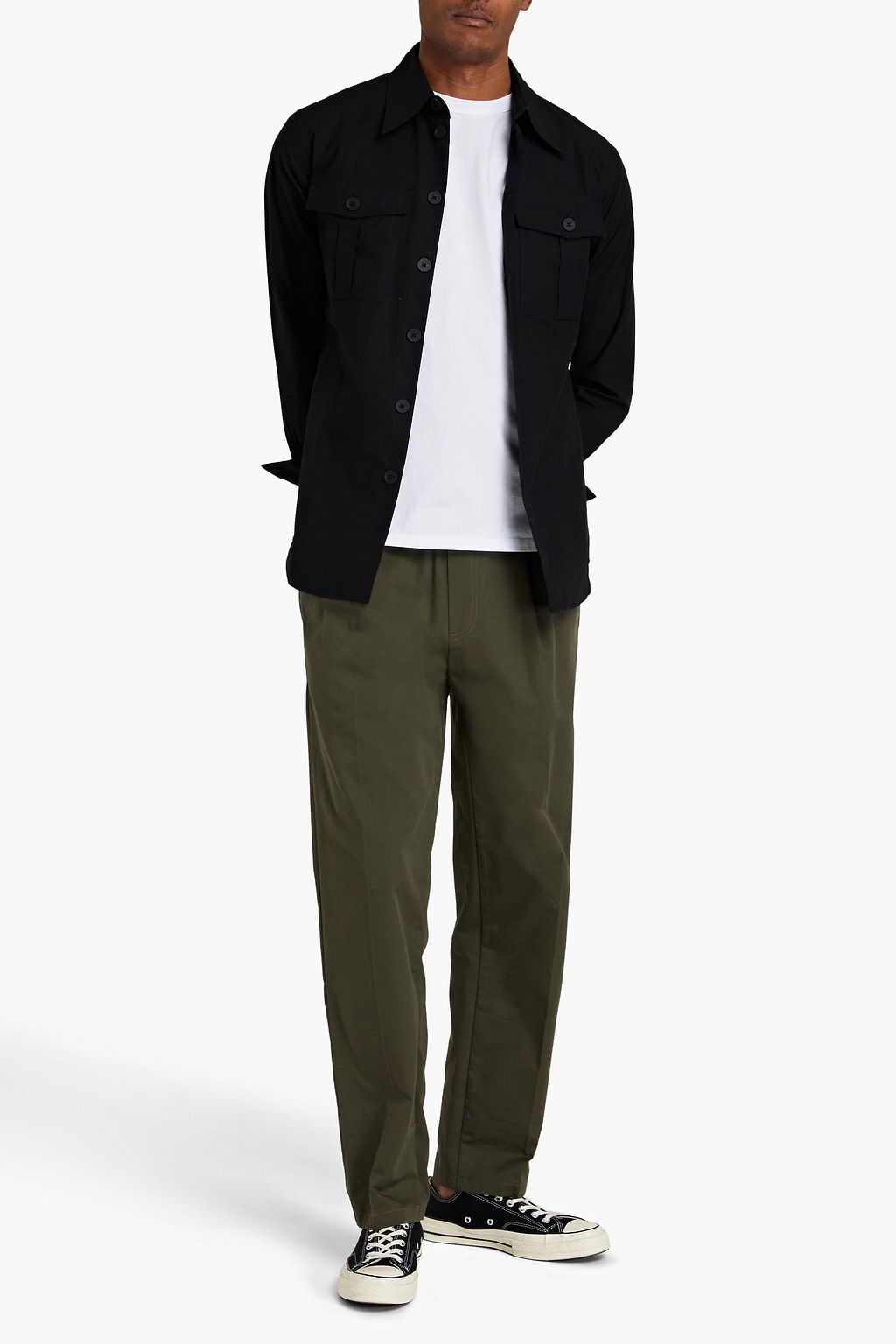 MAISON KITSUNÉ Cotton-poplin shirt