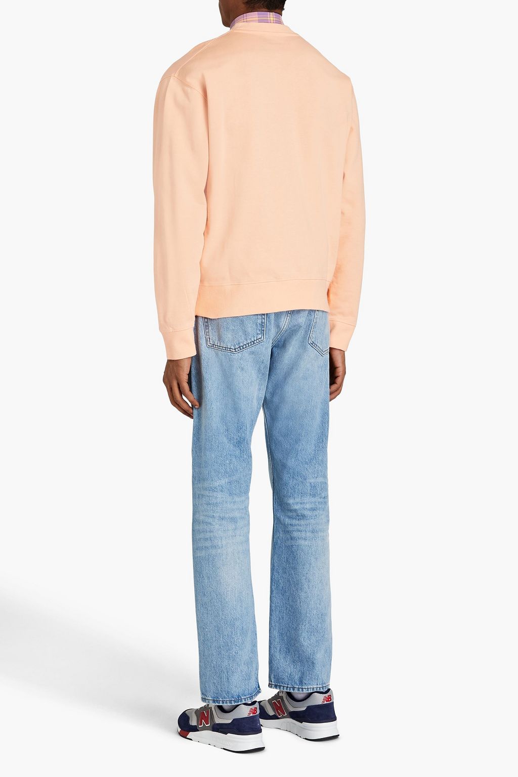 MAISON KITSUNÉ Appliquéd French cotton-terry sweatshirt