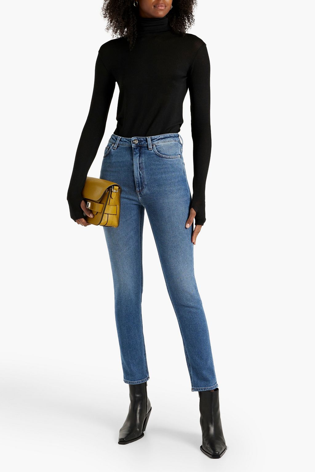 TOTEME Arenzano jersey turtleneck top