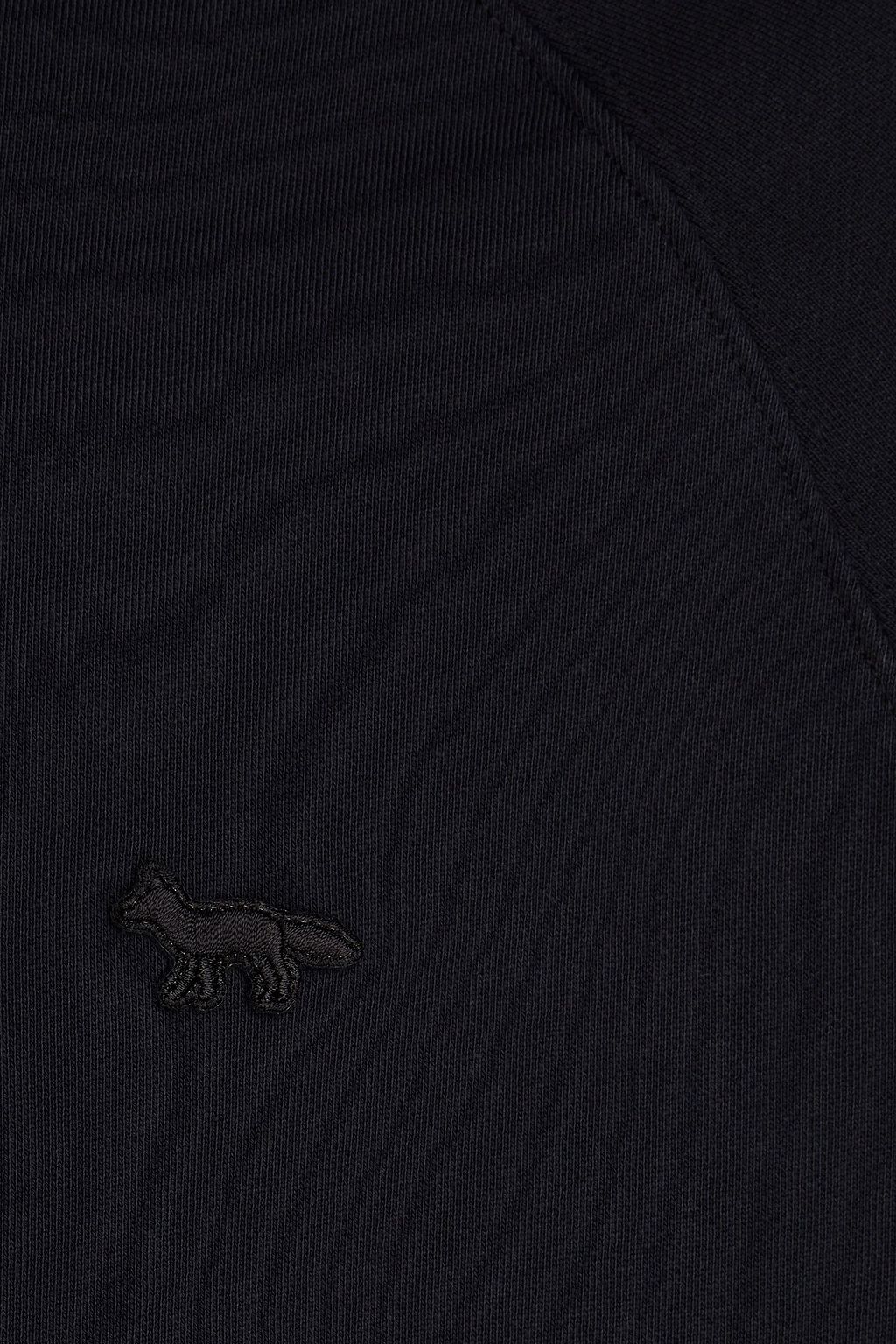 MAISON KITSUNÉ Appliquéd French cotton-terry sweatshirt