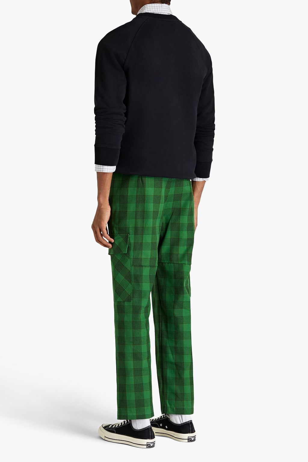 MAISON KITSUNÉ Appliquéd French cotton-terry sweatshirt