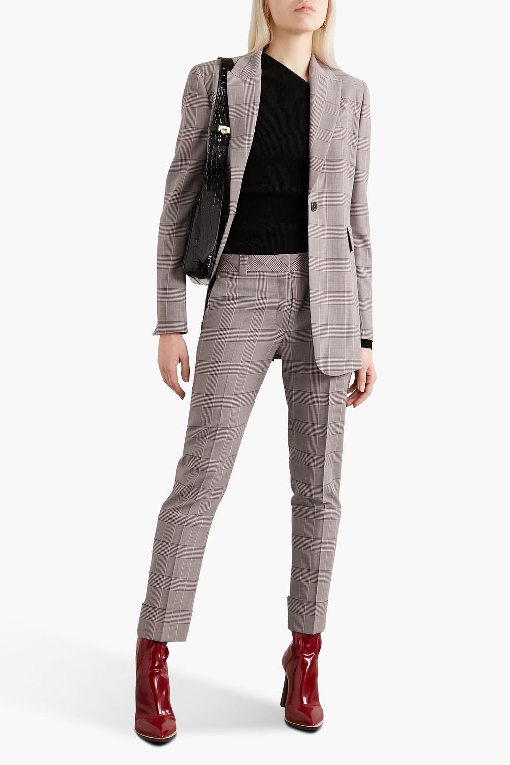 AKRIS Gash checked wool blazer