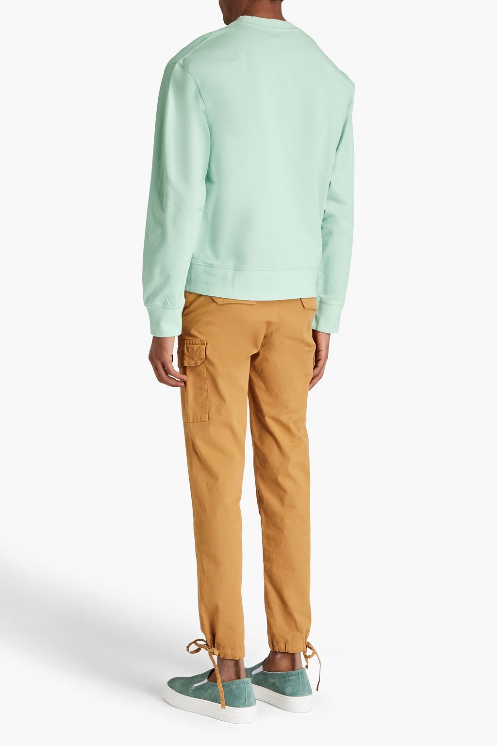 MAISON KITSUNÉ Sweatshirt aus Baumwollfrottee mit Stickereien