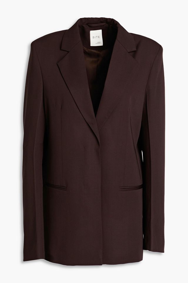 Wool-twill blazer