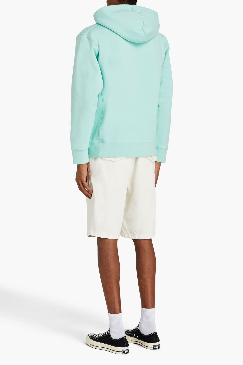 MAISON KITSUNÉ Organic cotton-blend fleece hoodie