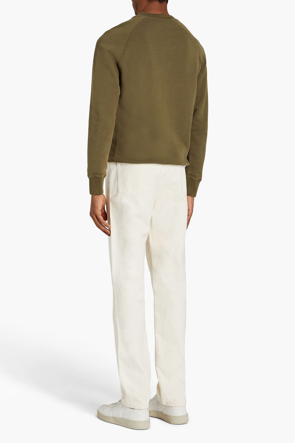 MAISON KITSUNÉ Sweatshirt aus Baumwollfrottee mit Stickereien