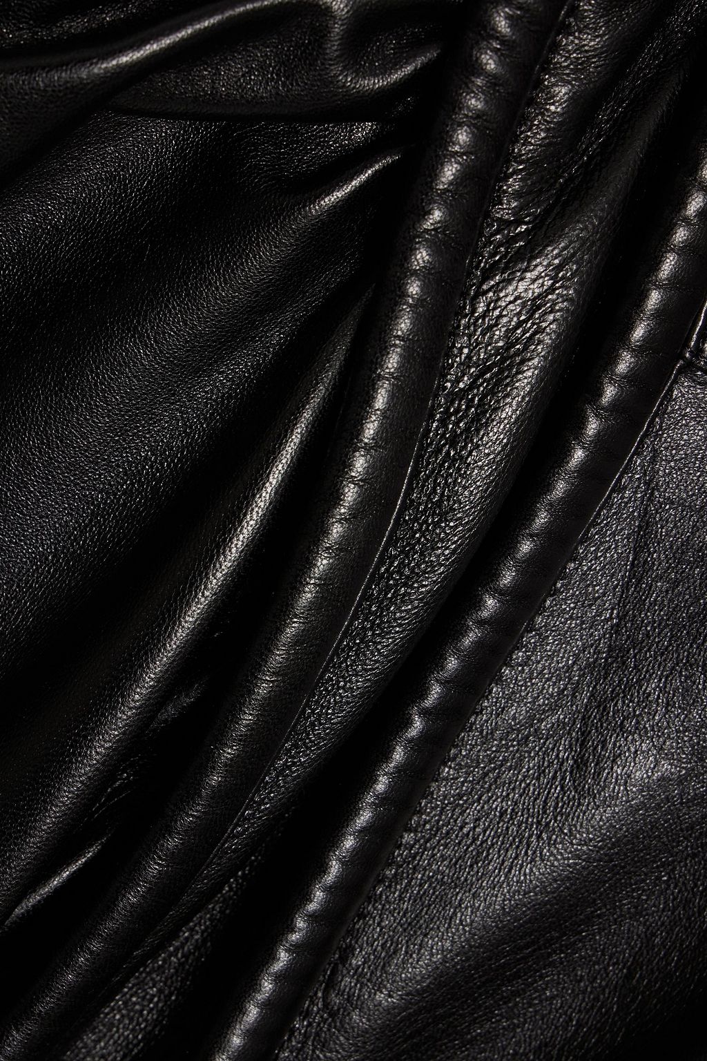 ISABEL MARANT Lars gathered leather blouse