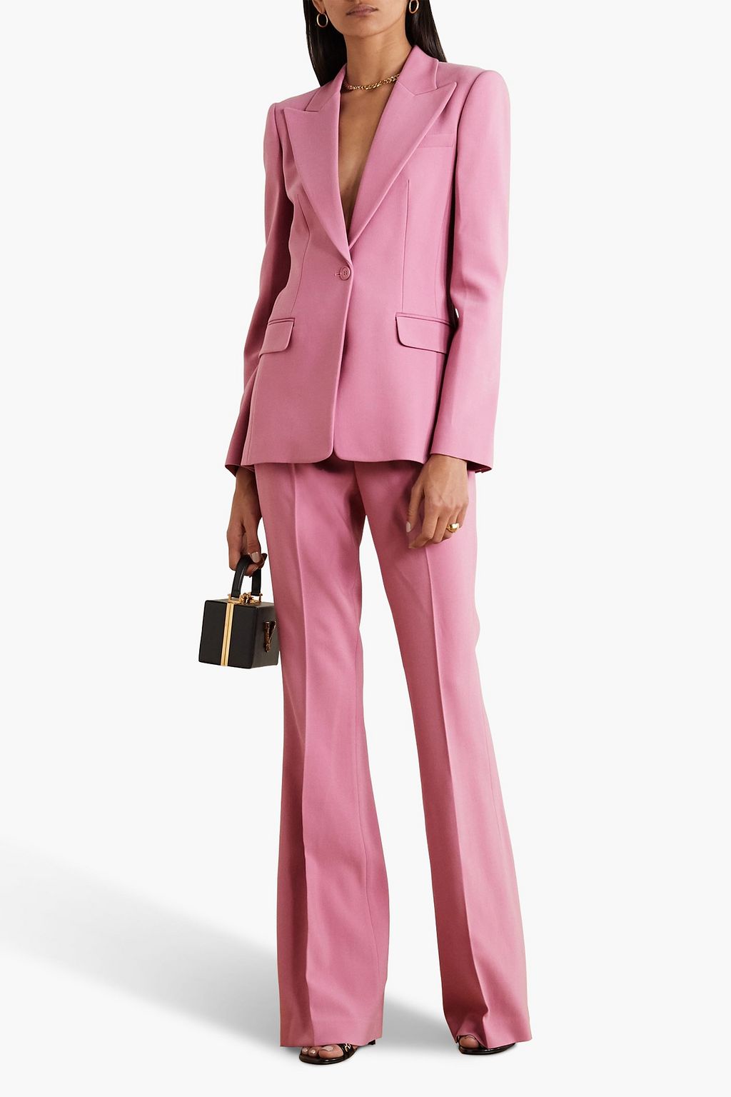 MICHAEL KORS COLLECTION Charlie wool-blend crepe flared pants
