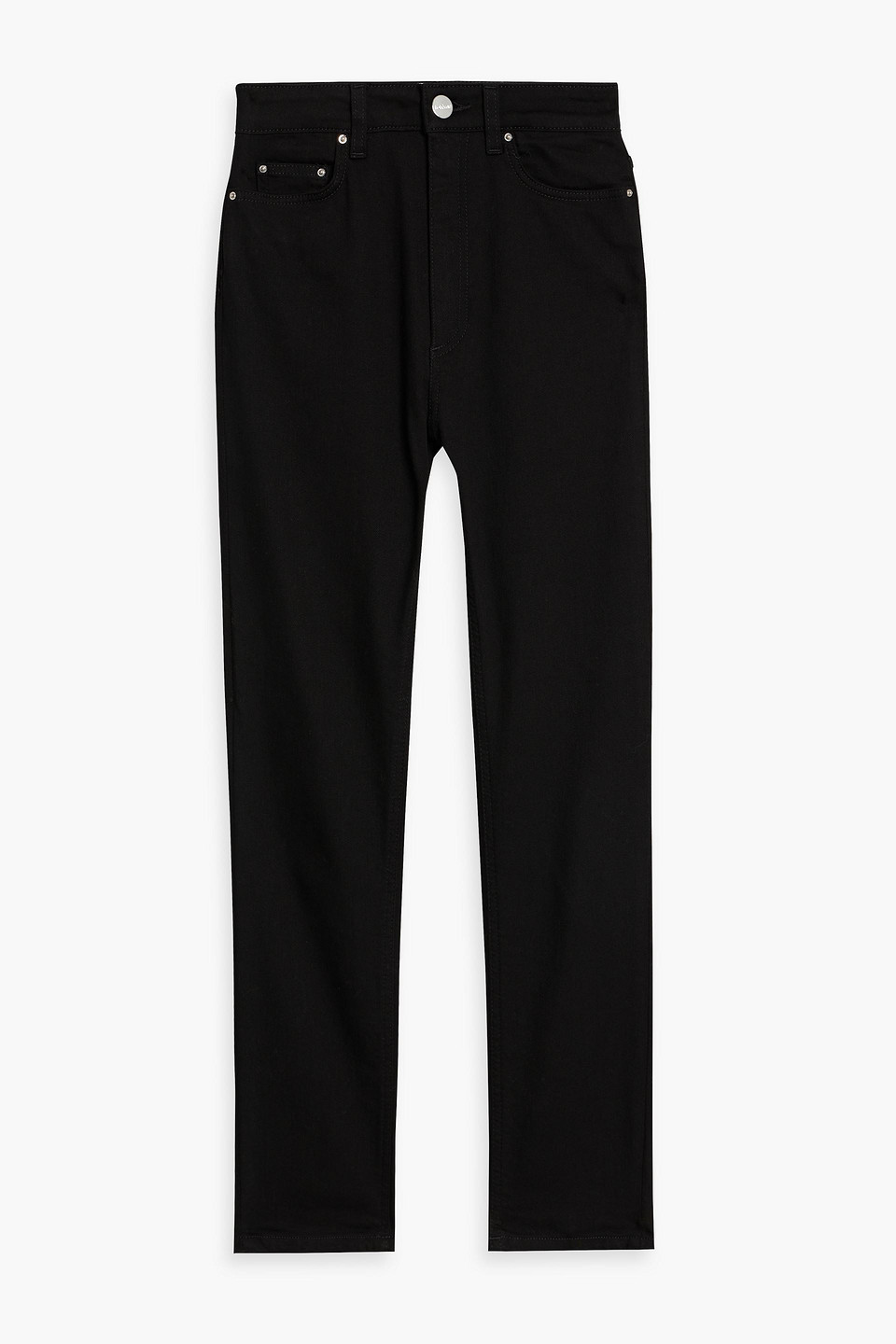 Totême Toteme Denim Jeans With Twisted Seams In Black