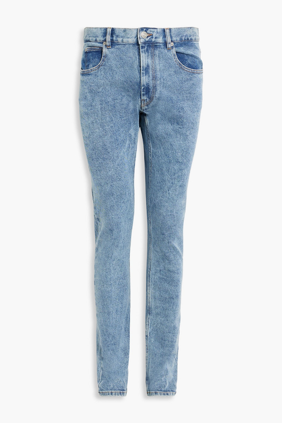 Isabel Marant Kanh Slim-fit Faded Denim Jeans In Blue