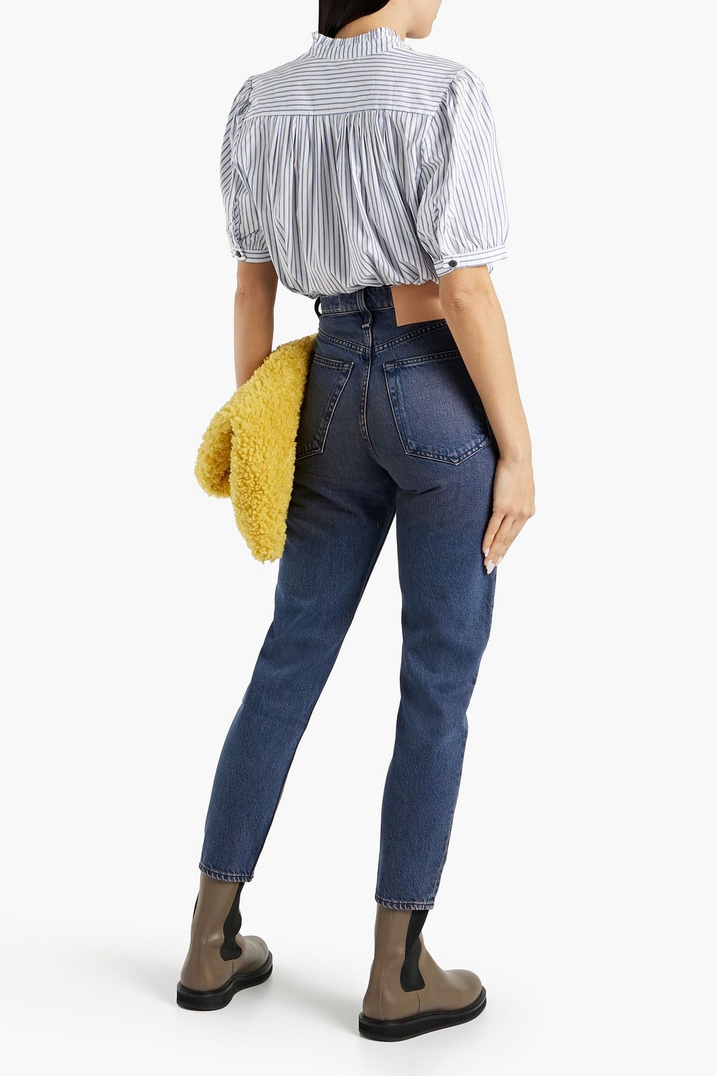 RAG & BONE Ryan washed high-rise tapered jeans