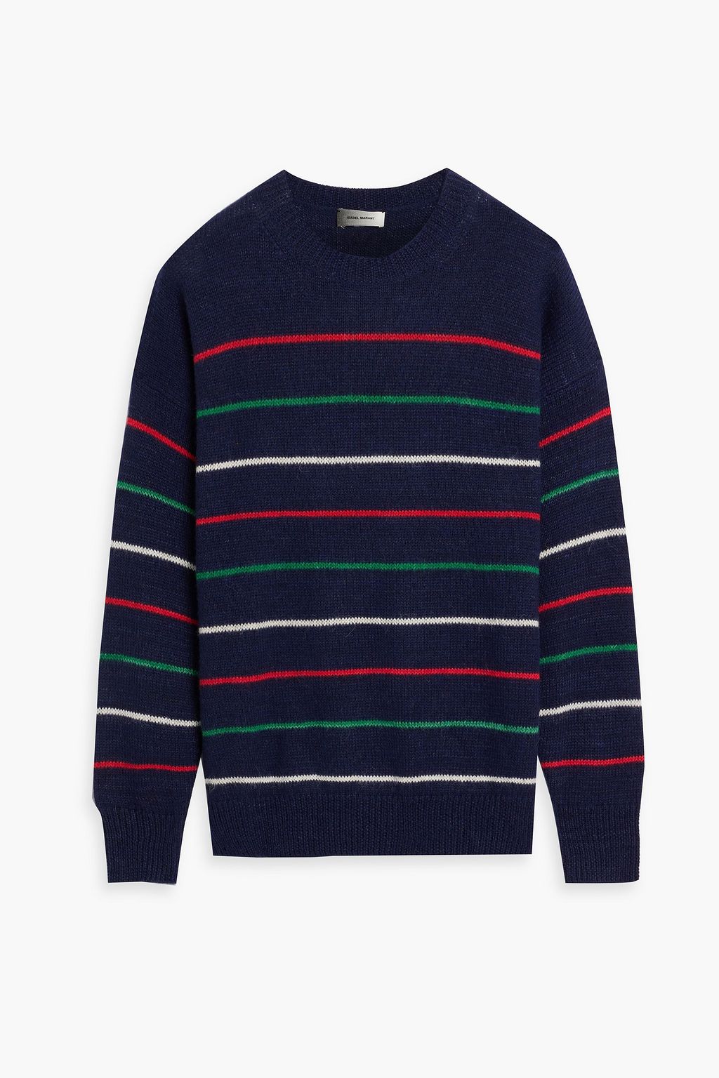 ISABEL MARANT Obli striped alpaca-blend sweater | THE OUTNET