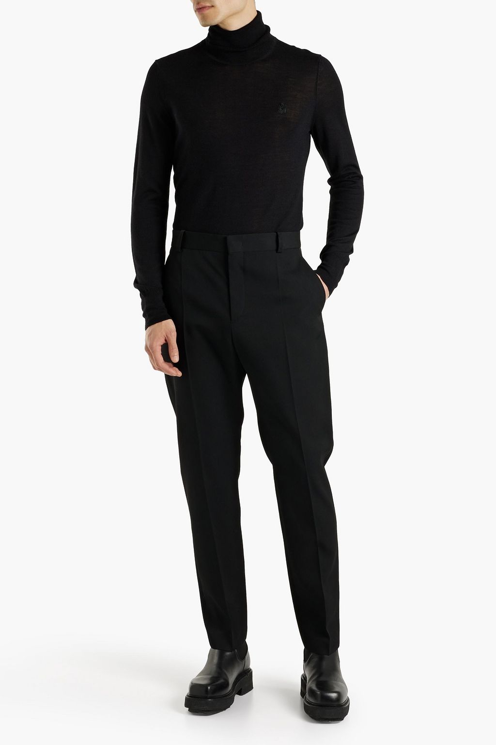 ISABEL MARANT Owen tapered wool-twill pants