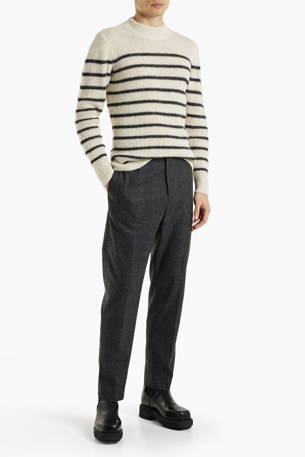 ISABEL MARANT George striped alpaca-blend sweater