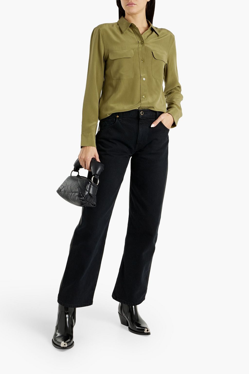 EQUIPMENT Slim Signature washedsilk shirt THE