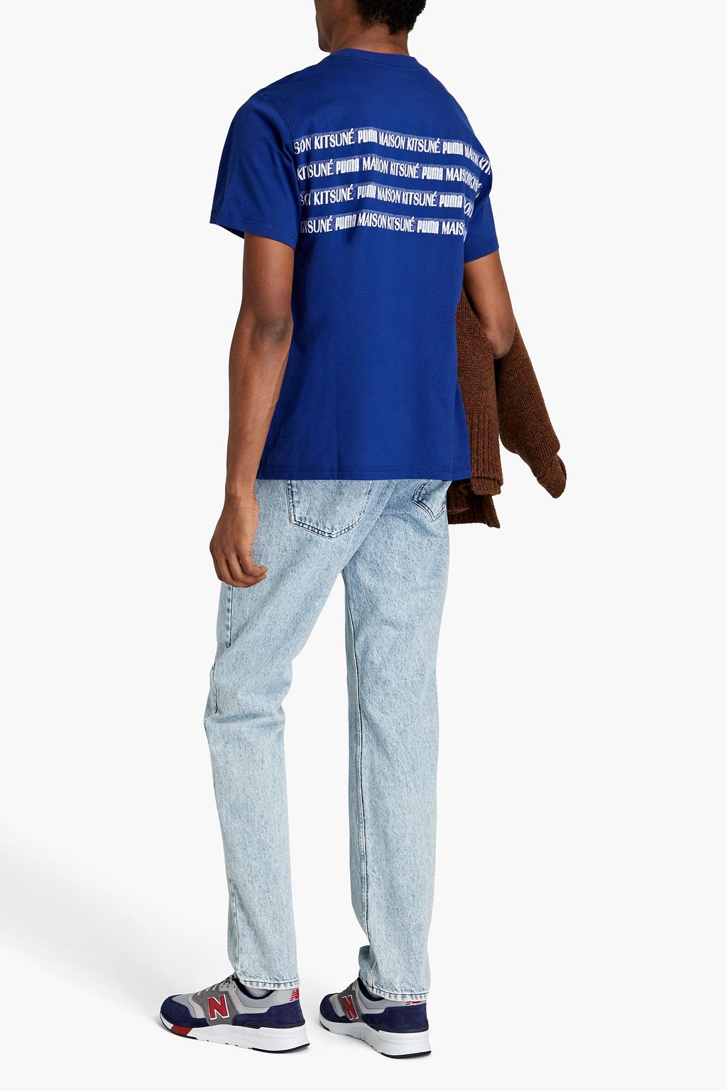 PUMA X MAISON KITSUNÉ + Maison Kitsuné jacquard-trimmed cotton-jersey T-shirt