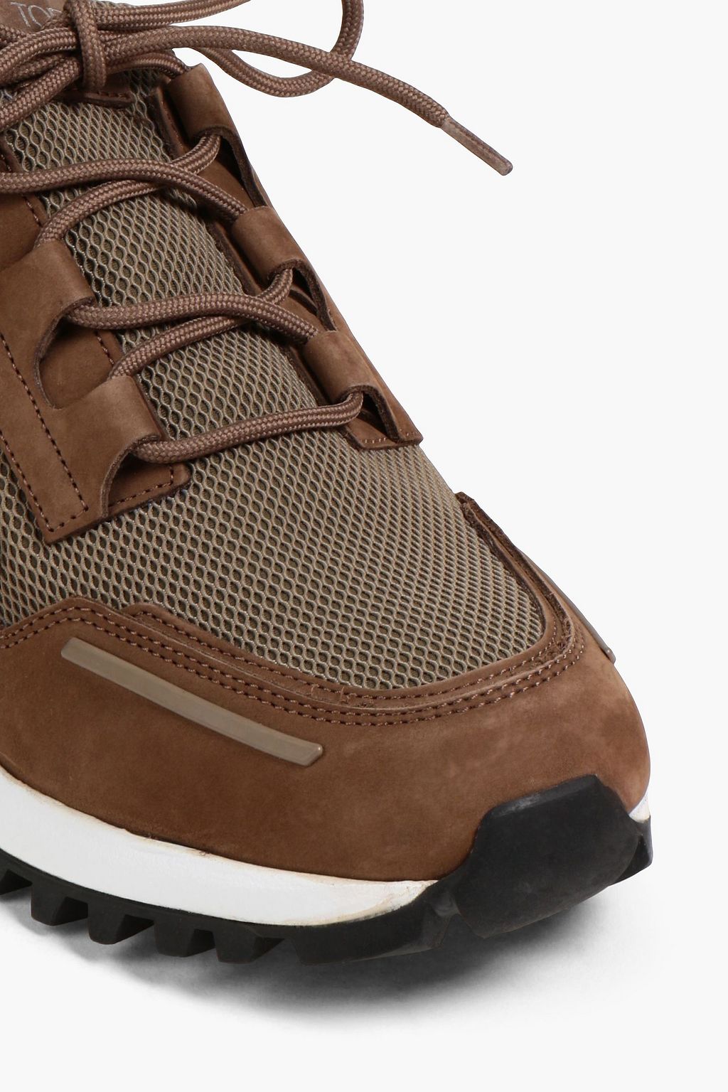 TOD'S Suede and mesh sneakers
