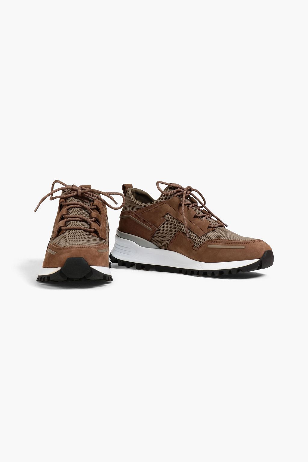TOD'S Suede and mesh sneakers